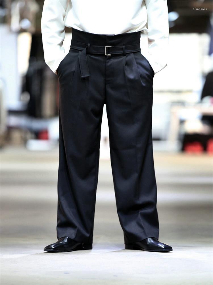 

Men's Pants Men's Suit Straight Leg Spring And Autumn Solid Color Simple Neutral Minimalist Style Casual Large Size Trousers, Black