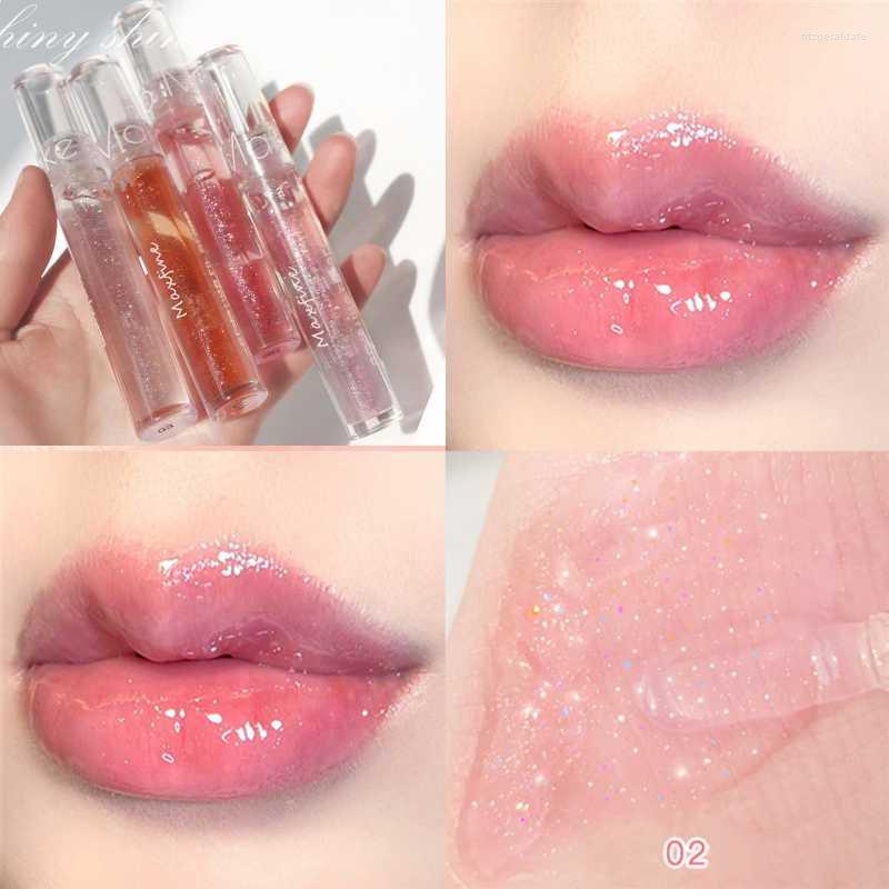 

Lip Gloss 3D Transparent Holographic Plumping Shiny Pearl Moisturizer Color-changing Oil Makeup Plumper Nutritious Care, B-type 08