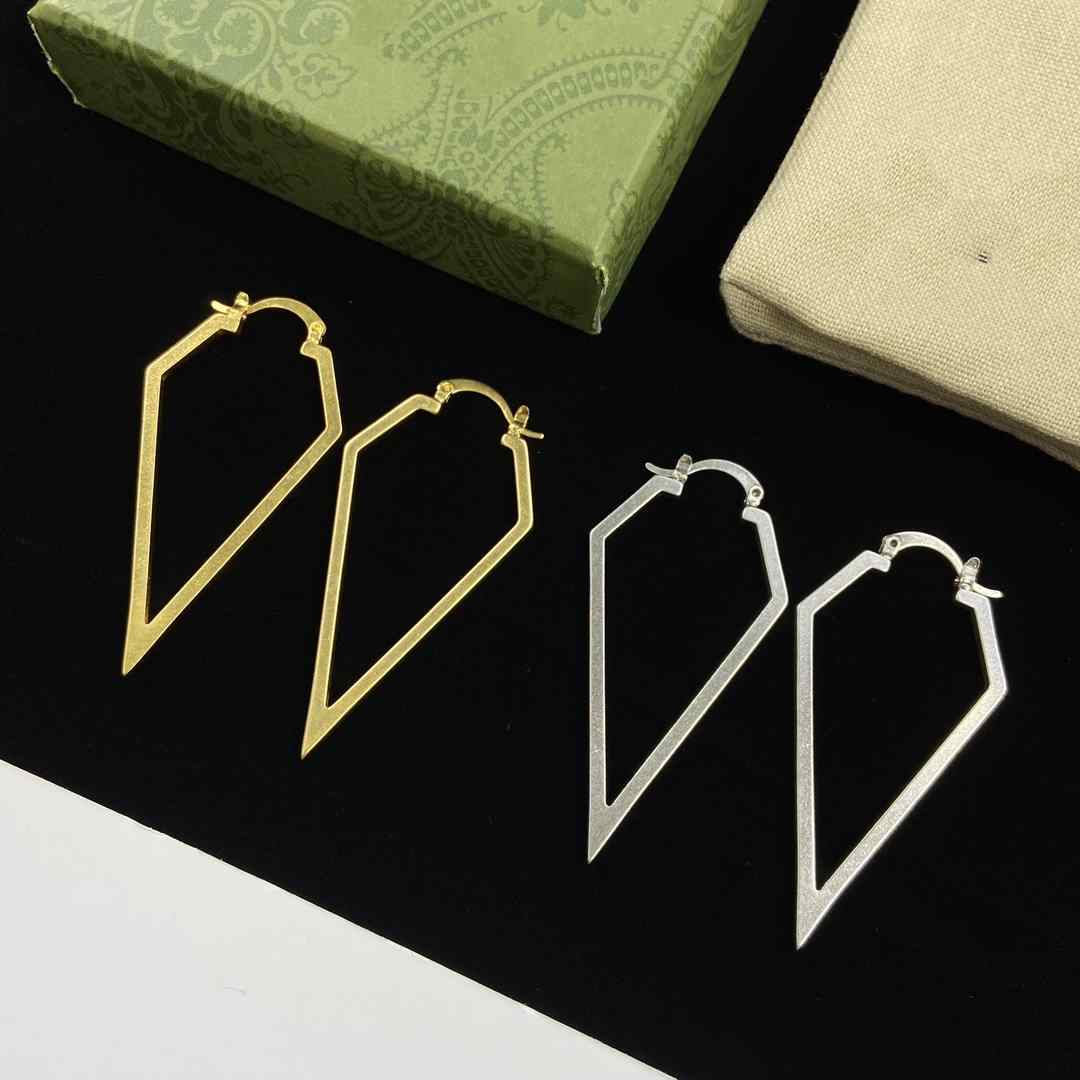 

Classic Gold Hoop Earrings G Pendant Studs Simple Designer Interlocking Letter Eardrops With Box Lovers Birthday Gift Jewelry