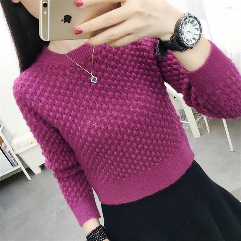 

Women's Sweaters Short Sweater Loose-Fitting Outer Wear Autumn And Winter Base Coat Western Style Small Knit H1579, Black