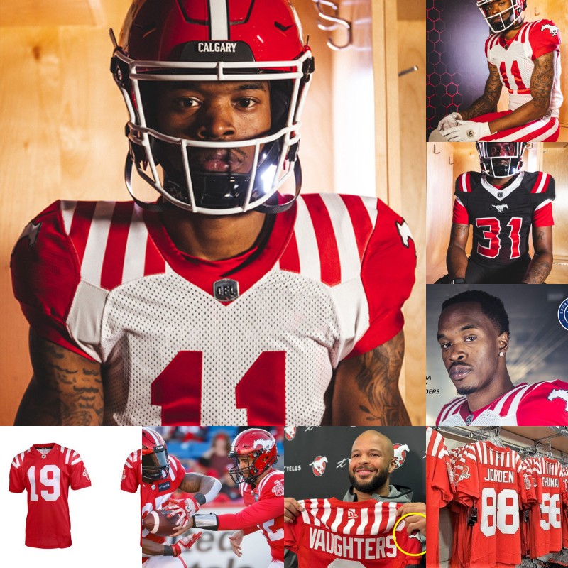 

2023 Calgary Stampeders CFL Football Jersey Bo Levi Mitchell Charleston Hughes Jake Maier Tommy Stevens Ka'Deem Carey William Langlais Peyton Logan Dedrick Mills, Black