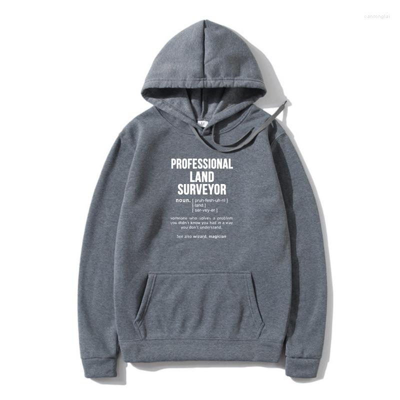 

Men's Hoodies Professional Land Surveyor Noun Hoodys, Pink