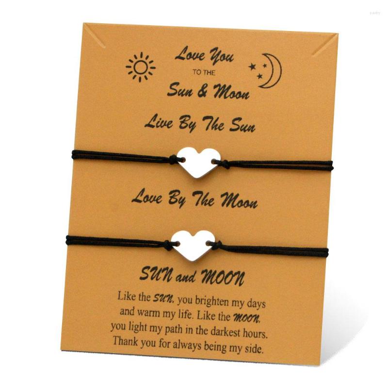 

Charm Bracelets A SET-Love Heart Adjustable Stainless Steel Women Men Unisex Fashion Jewelry Friendship Sister Couple Lover Gift