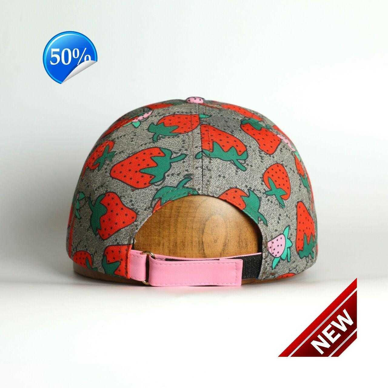 

20232High quality strawberry baseball caps man's cotton cactus classic letter Ball caps summer women sun hats outdoor adjustable Snapback Cap girl's cuteguc, Cl.1