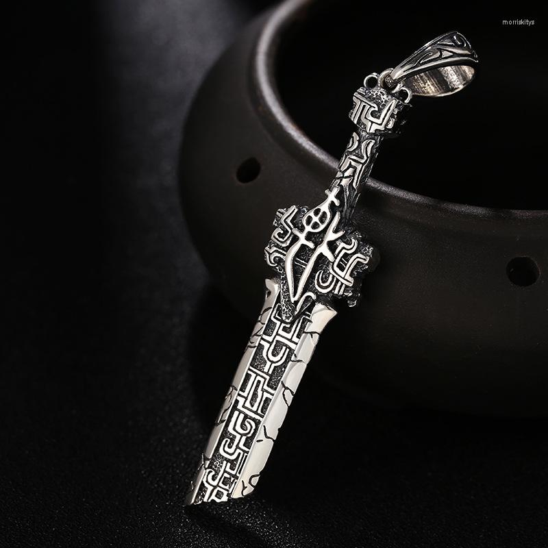 

Pendant Necklaces Jewelry Men And Women Personality Dominant Beast Goutie Broken Sword Retro Chaoren Chain Man Necklace Pendants