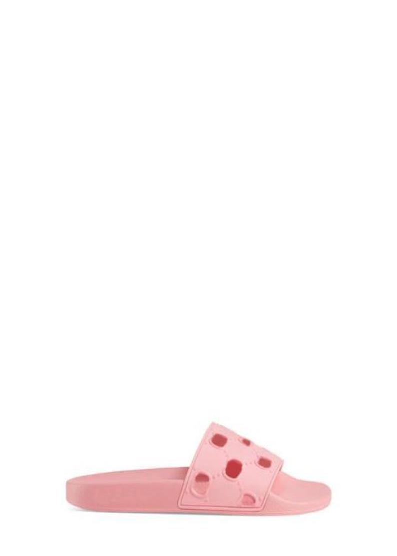 

prefall 2019 womens pool rubber slide sandals flats slippers Mules en caoutchouc pour femme avec logo motif2260304, White