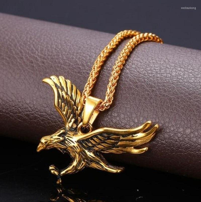 

Pendant Necklaces Personality Classic Cool Eagle High Quality Metal Sky King For Men Jewelry Necklace CharmsSpiritual