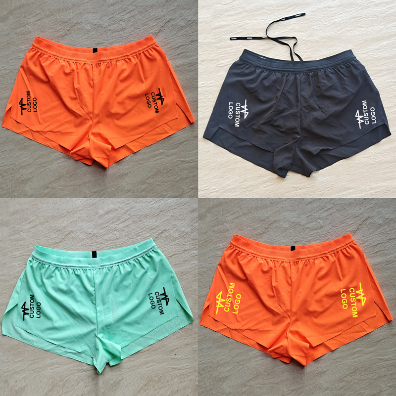 

Men's Shorts Inner Pocket Man Marathon Long Distance Running Sport Pants Track Field Tights Customizable 230419, Skull logo
