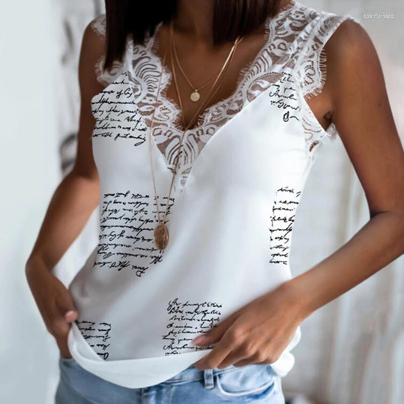 

Women' Blouses Lace Hollow Out Women Sexy Elegant Vest T Shirt Loose Backless Tops Vintage Ladies Casual Blouse, White