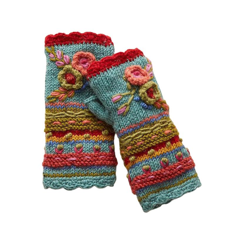 

Five Fingers Gloves Women Winter Half Finger Cute Warm Fingerless