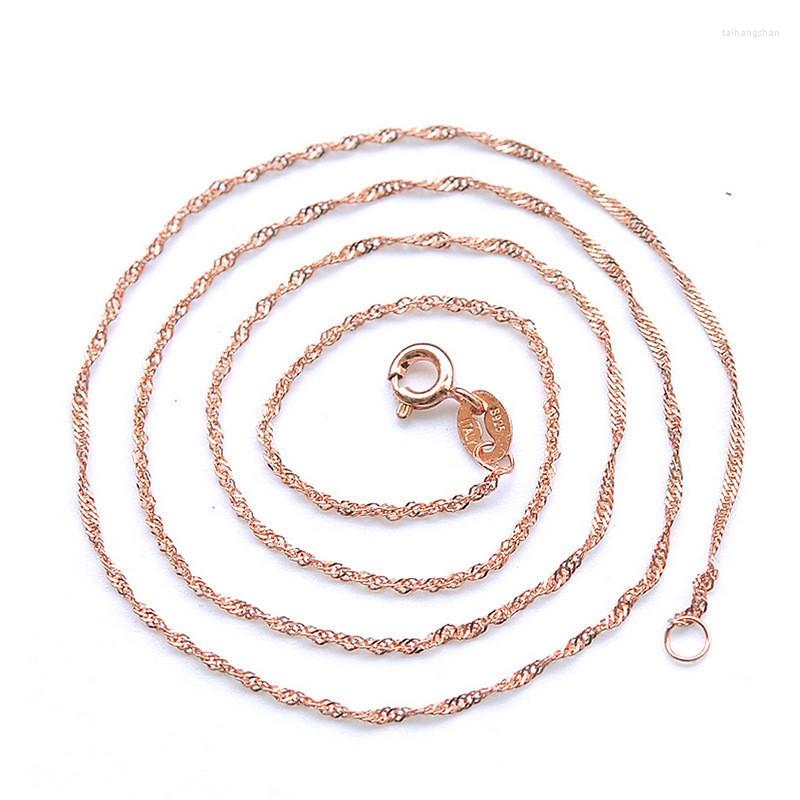 

Pendant Necklaces Copper Plating Rose Gold Silver Plated Wave Mixed Batch Of Chain Necklace Items Jewelry Manufacturer