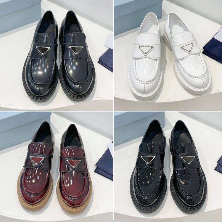 

triangular marker Fashion Dress Shoes Mule Shoes Women Wedding Party Quality Leather High Heel Flat Shoe Business Luxury Formal Loafer Social Chunky With Origina, White