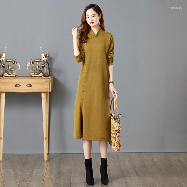 

Casual Dresses Women Long Sweater Dress 2023 Autumn Winter Sleeve Warm Pullover, Blue