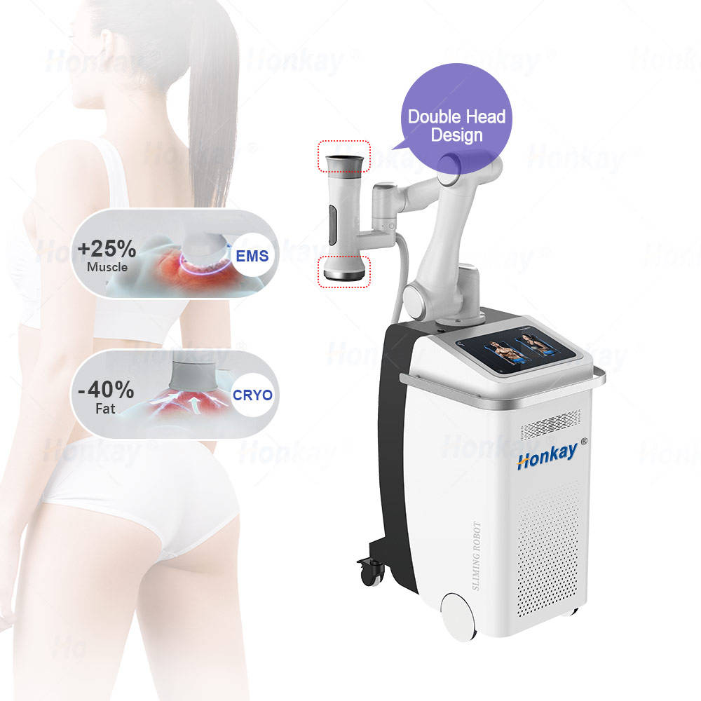 

Intelligent Robotic Slimming Machine High Intensity Electromagnetic Pulse EMS+Cryo Fat Loss Muscle Stimulator Cellulite Removal Beauty Equipment With Robot Arm