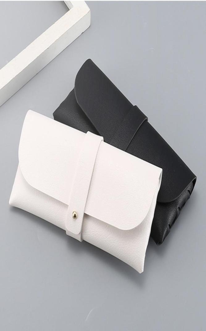 

Buckle Leather Sunglasses Case Eyewear Soft Bag New Fashion Black Portable Glasses Box Package Factory Whole 170mm8969196
