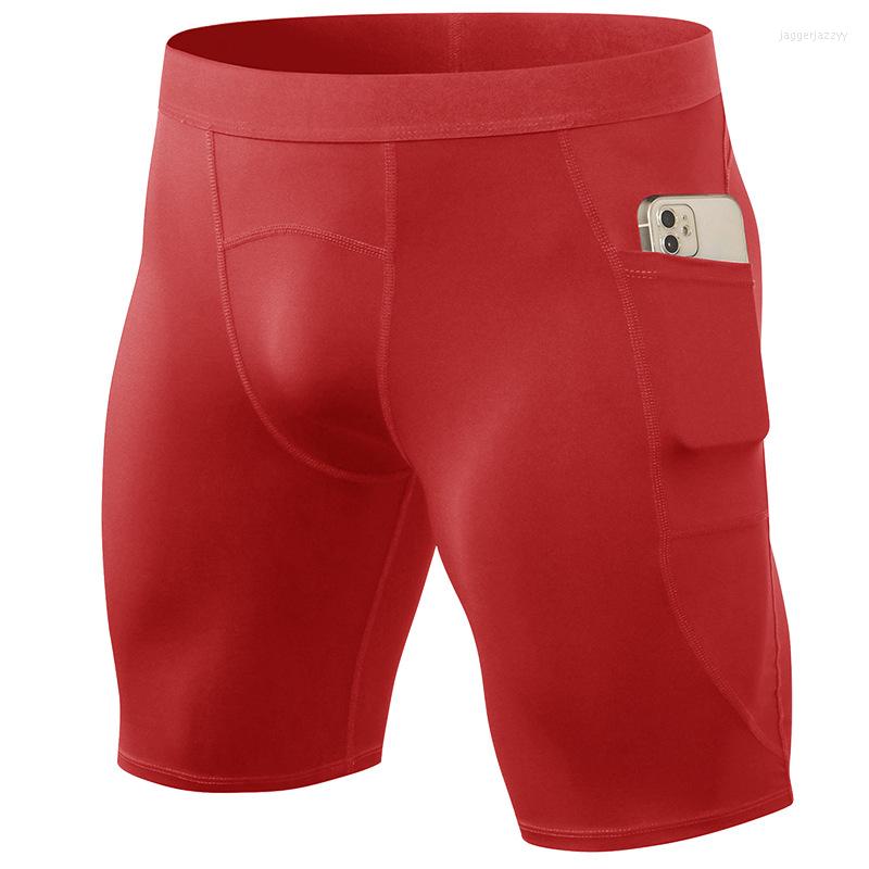 

Men's Shorts Customized Mens High Elastic Sports Running, Red
