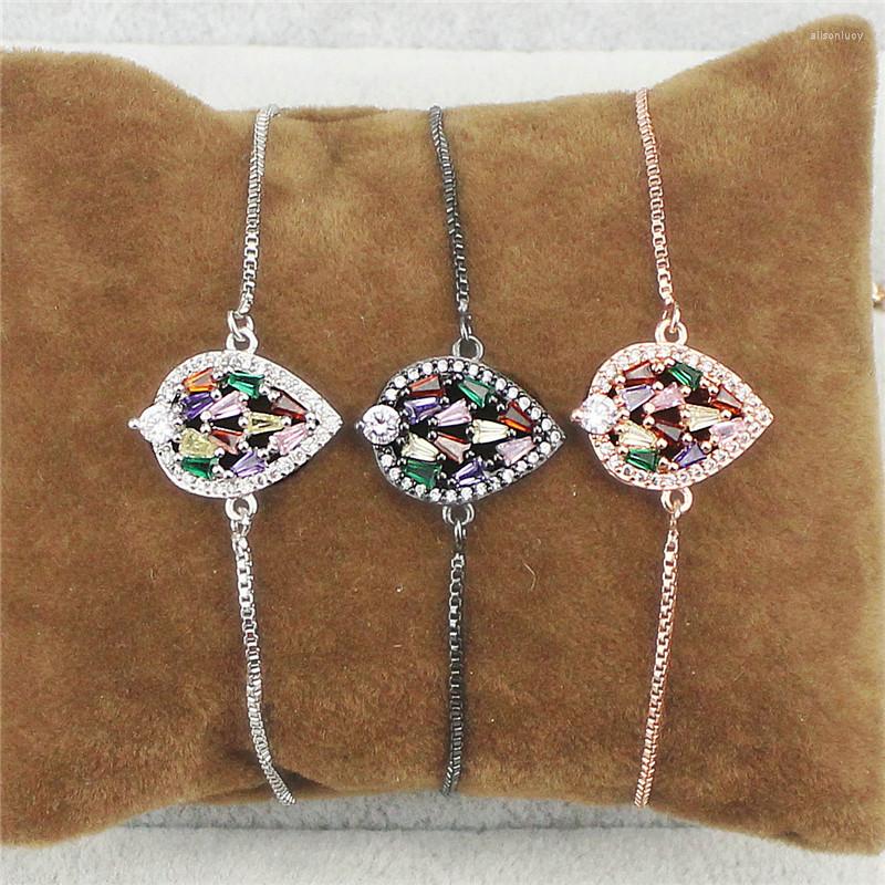 

Charm Bracelets Asjustable 10pcs/lot Colorful Fashion Cz Bracelet Connector