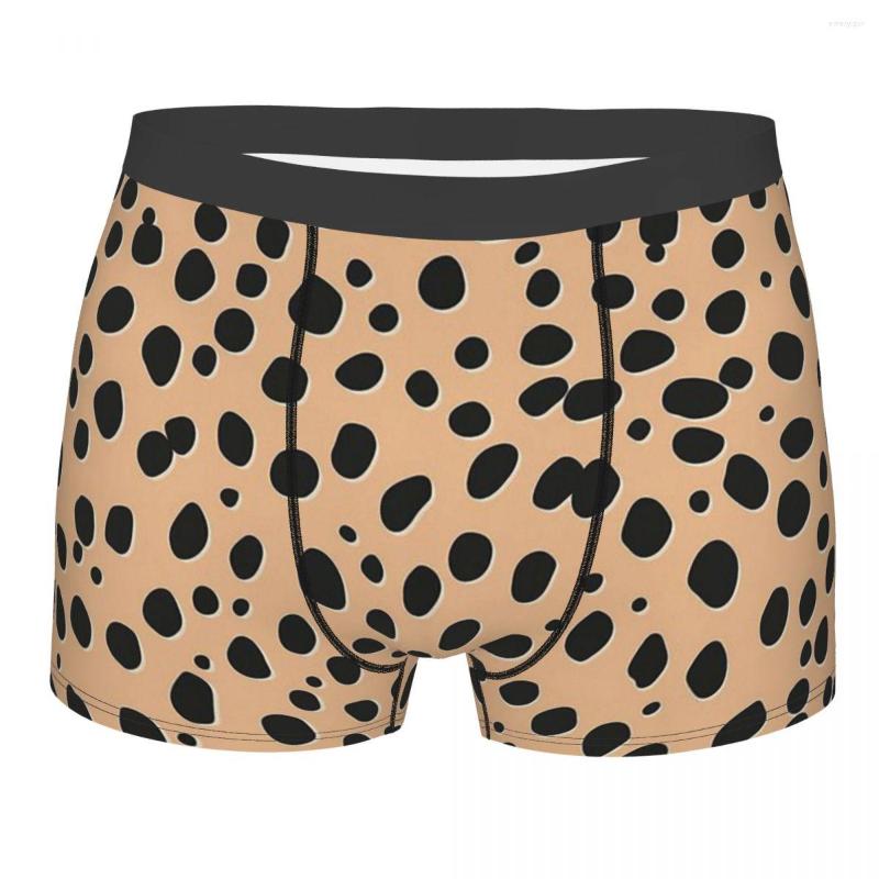 

Underpants LEOPARD Animal Skin Simulation Cotton Panties Man Underwear Ventilate Shorts Boxer Briefs, Black