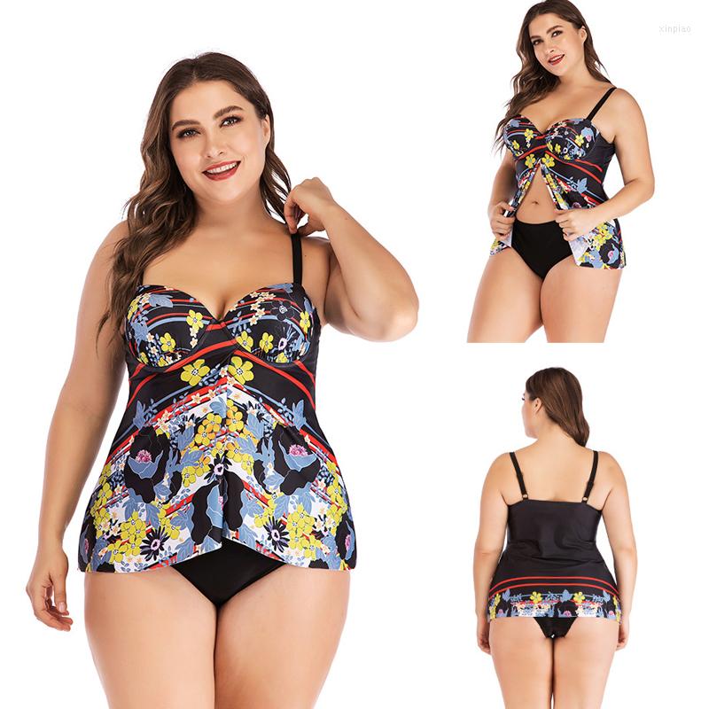 

Women's Swimwear Women Two Piece Suits Sexy Floral Print Beachwear Surfing Bathing Suit Beach Swimsuits Bikini Set  XL, Picture shown