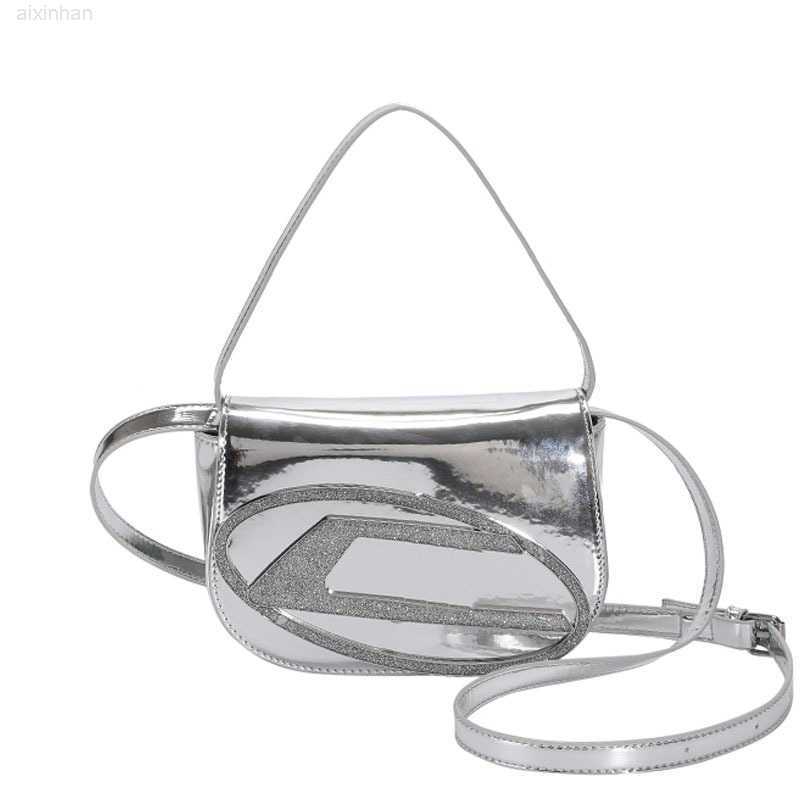 

D Shoulder Bags Luxury handBags Women SILVER Top Handle Purse Half Round Design Brand Leather Underarm Flap Shoulder Bag Fashion Tote Handbags 220901, Style1--pink