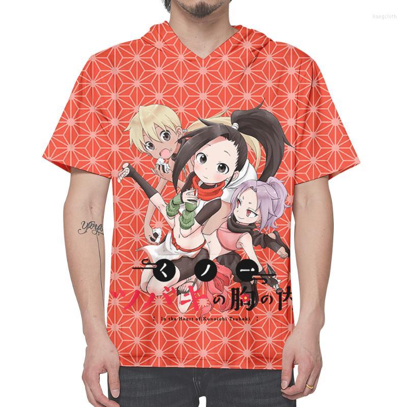 

Men's T Shirts Kunoichi No Mune Uchi Merch 3D Harajuku Womens Summer Hood Tshirt Short Sleeve Tops T-Shirt, Sky blue
