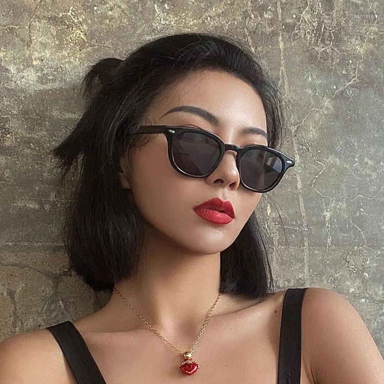 

Sunglasses Yellow Korean Version 2023 Style Meter Nail Small Frame Face European Hip-Hop