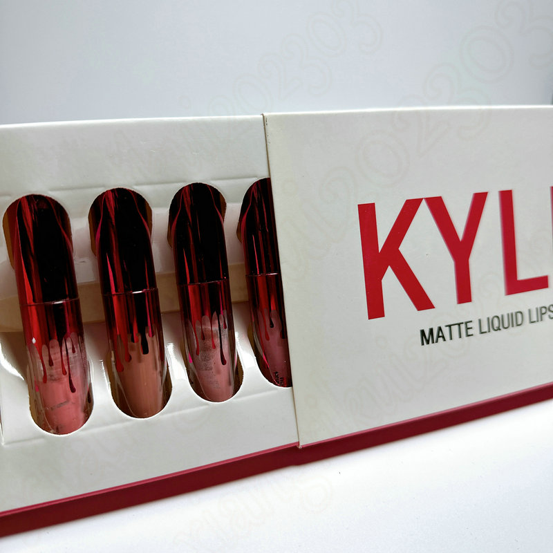 

Kylie Jenner 6 PCS Lip Gloss Matte Liquid Lip gloss set Waterproof Long Lasting Birthday Edition Durable Liquid Lipgloss Beauty Cosmetics Makeup Set for Christmas