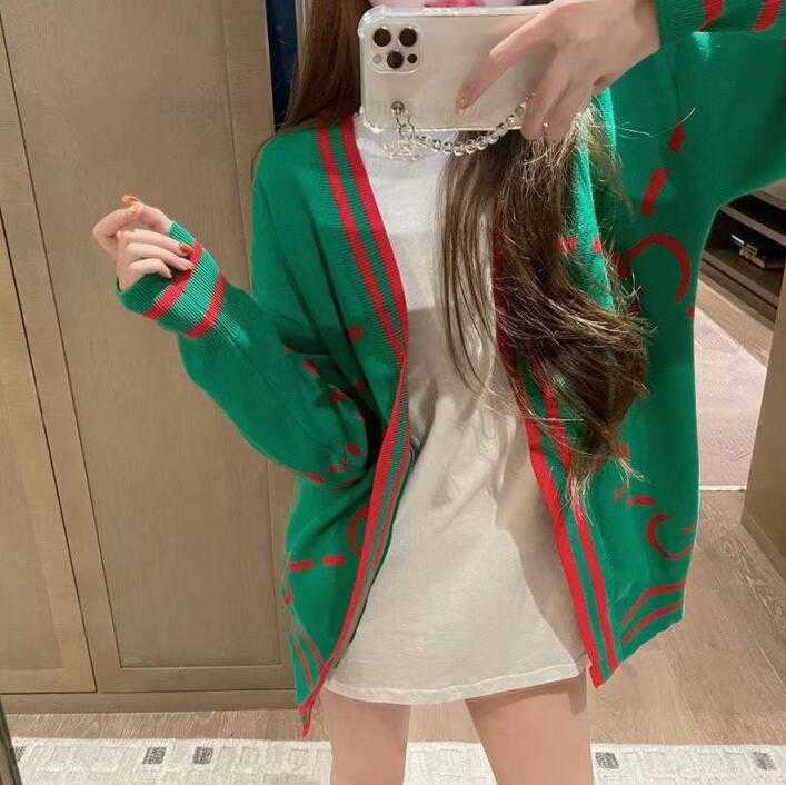 

Fall 2023 Fashion Designer Women' Knits Cardigan Long Sleeve G Print Button For Outdoor Comfort And Softness, Pink