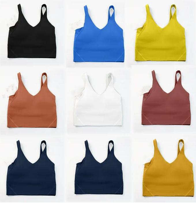 

Yoga outfit LULUS lemmons U-shaped bra beauty Type Back Align Tank Tops Gym Clothes Women Casual Running Nude Tight Sports Bra Fitness Beautiful Underwear Vest Shirt