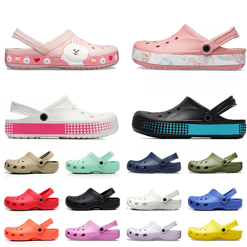 

Croc Dessigner Sandals Womens Mens Clog slippers Beach Shoes Sliders Stratus Crocodile OG classic Black White Pink Urchin slides Summer Slides Slipper croos Slide, Cs25