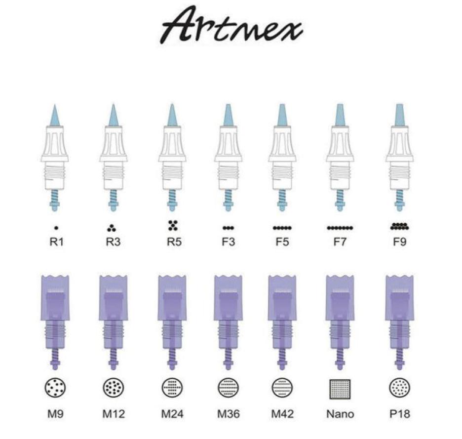 

Tattoo Needle Cartridges For Artmex V8 V6 V3 V9 V11 Permanent Makeup Machine Eyebrow Eyeliner Lips Pen6594349