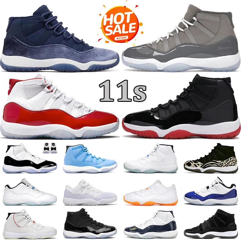 

11s Cheery fashion Basketball Shoes men women jumpman new 11 retro Midnight Navy Legend Blue Cool Grey Bred Platinum Tint low Pure Violet UNC Mens Trainer, 30