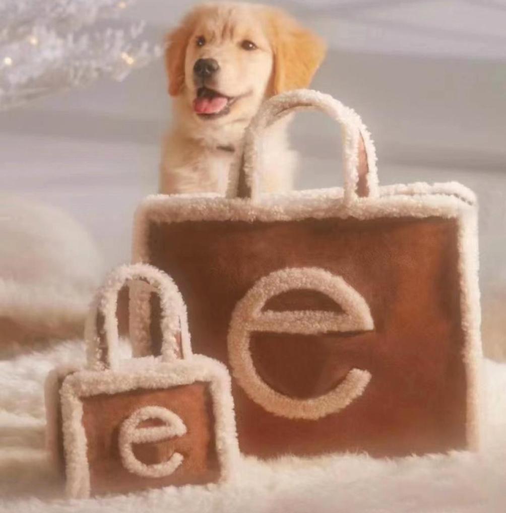 

WGG joint name large Bag luxury Crossbody teddy velour Suede Luxury Designer mens tote fashion Winter Womens Shoulder wallets week9422173, Gold