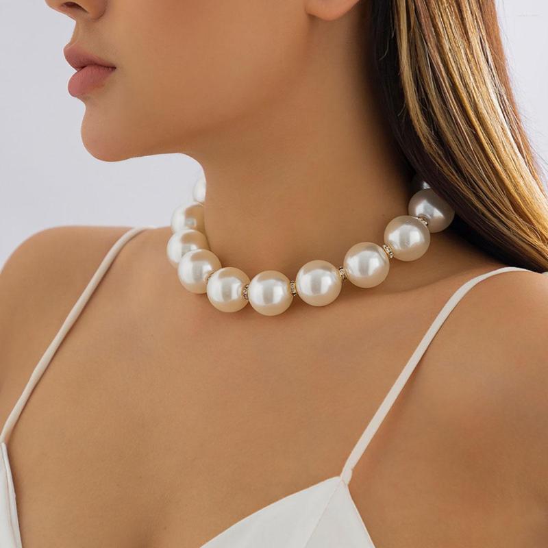 

Chains Vintage Sweet Imitation Pearl Beaded Collarbone Necklace Women's 2023 Simple Romantic Necklaces Girls Fashion Bride Jewelry