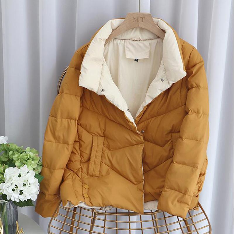 

Parkas SEDUTMO 2020 Winter Fashion Duck Down Coat Women Short Casual New Warm Jackets Autumn Pocket Basic Parkas ED1312, Black