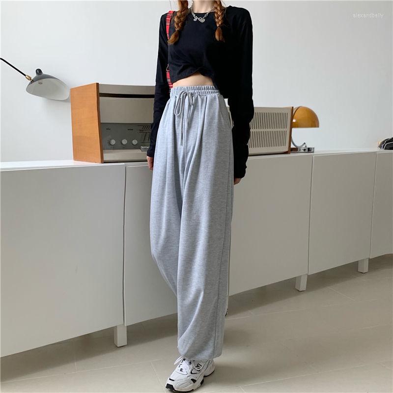 

Women's Pants Gray Sweatpants For Women 2023 Autumn Baggy Fashion Sports Balck Trousers Female Joggers Streetwear, Black