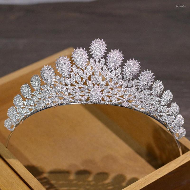 

Hair Clips C041 Luxury Wedding Tiaras And Crowns Rhinestone Accessories Bride Jewelry Crystal Party Headwear Bridal Headband