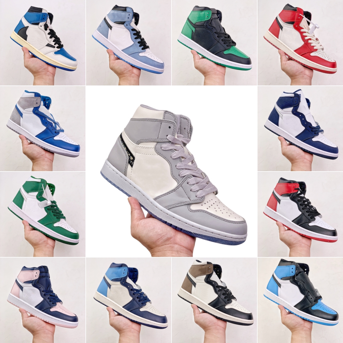 

Designer Jumpman 1 1s Basketball Shoes Running Men Women Sneakers University Blue High Dark Mocha Green Unc Light Smoke Grey Chicago Bred Royal Toe Sports Trainers, #16