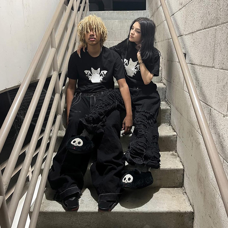 

Men s T Shirts Short sleeved Fashion Summer American retro cotton hip hop t shirt clothing men y2k tops anime Vintage harajuku 230420, Black