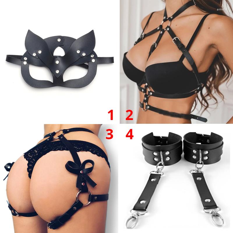 

Garters Harness Woman Lingerie Set Thigh Garter Goth Sexy Underwear Stocking Stockings