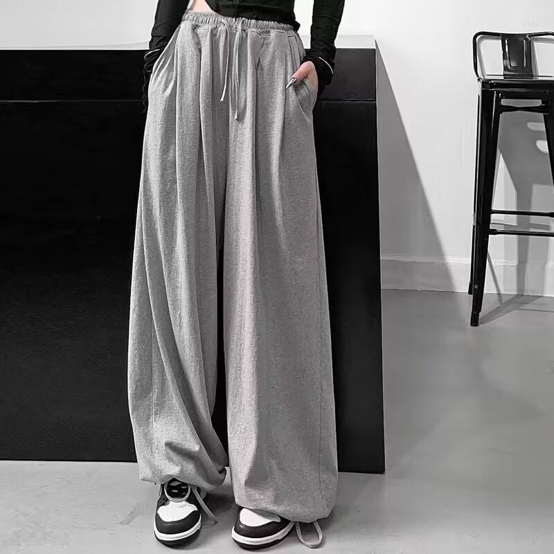 

Women's Pants Oversize Gray Joggers Sweatpants Women Korean Fashion Black Jogging Capri Sportswear Loose Wide Leg Trousers Female