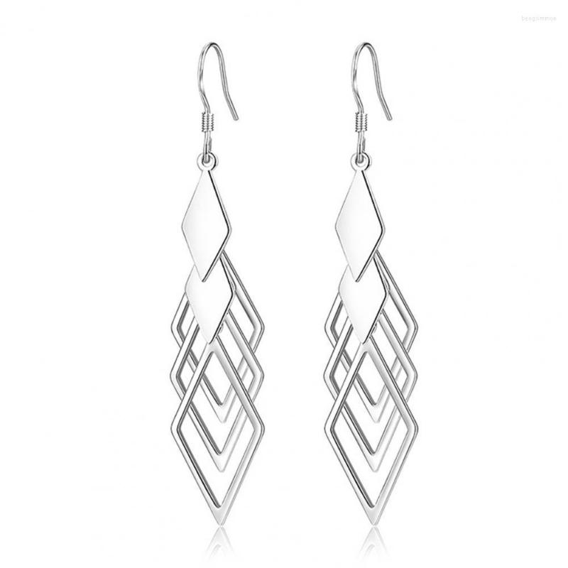 

Dangle Earrings Women Hollow Out Pure Colors Decorative Fashion Jewelry