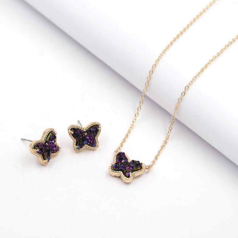 

Chains 2023 Butter Fake Resin Druzy Chorker Necklace For Women