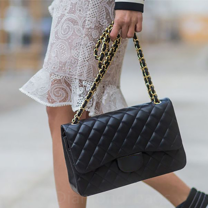 

High quality Diamond Lattice luxury wallet purses crossbody designer bag woman handbag shoulder bags designer women luxurys handbags beach tote bags, Mini cf-black 20cm