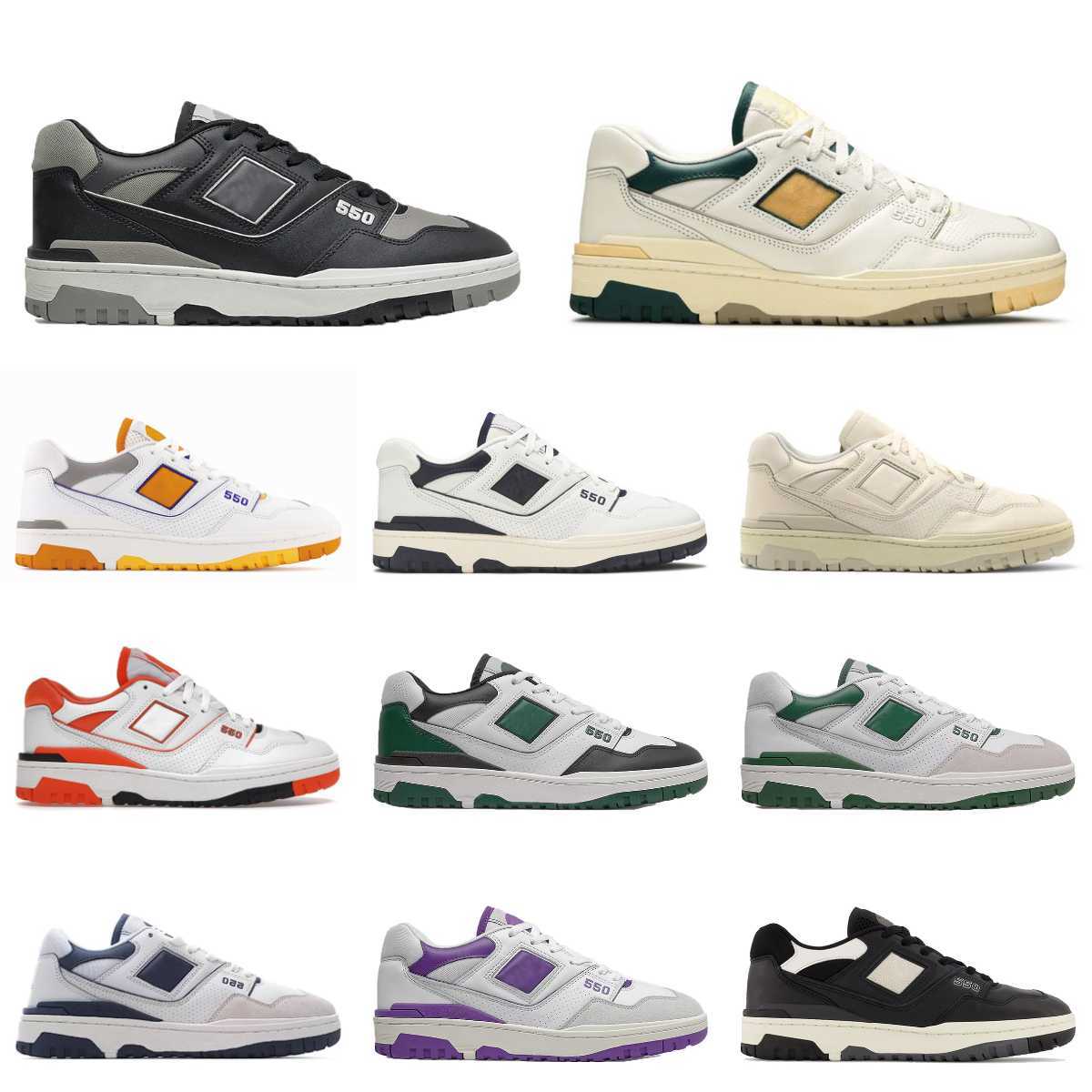 

New BB550 B550 550 Outdoor Shoes Men Women White Green Grey Cream Black Blue UNC Rich Paul Cyan AURALEE Navy Purple Shadow Syracuse Mens Trainers Designers Sports, Please contact us