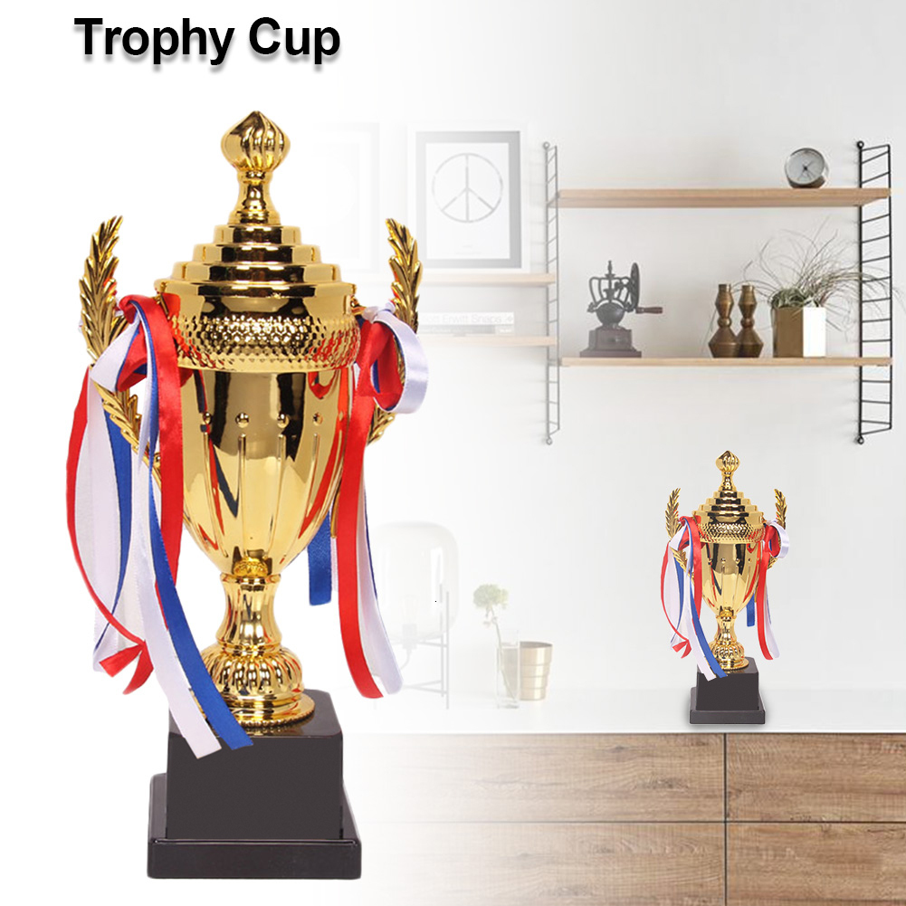 

Cheerleading Large Trophy Cup Multi-color Bows Inspiring Trophy Cup For Sports Meeting Competitions Award Football Trophies Souvenir Cup 230420