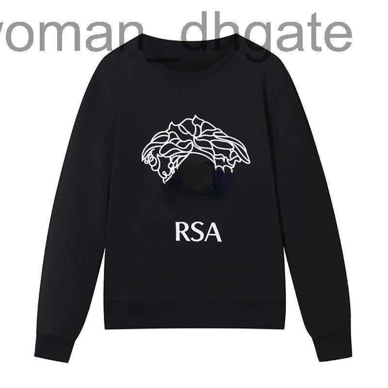 

Men's Hoodies & Sweatshirts DesignerCotton long sleeved tshirt mens sweater Medusa printed sweatshirt vers hoodie fashion pullover coat 4xl 5xl QCXP, Black