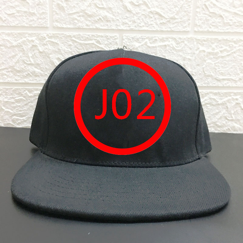 

J02 Sunhat Duck Tongue Hat Letter embroidery baseball cap cross flower letter punk hip-hop couple style, Black