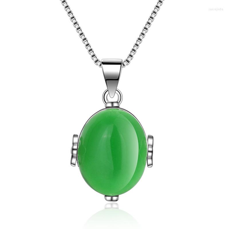 

Pendant Necklaces Charming Red Green Natural Stone Necklace Elegant Women's Wedding Jewelry Fashion Party Girl Gift