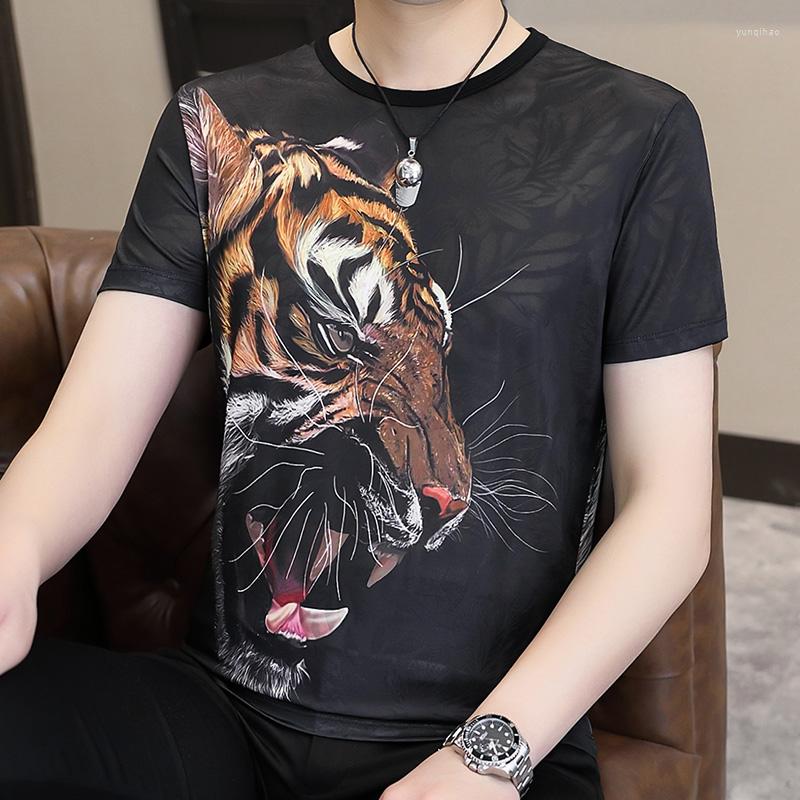 

Men's T Shirts Fashion 2023 Summer Ice 3D Printed Short Sleeve T-Shirts Hip Hop Streetwear Tees Casual Tshirt Harajuku Oversized Tops, Black